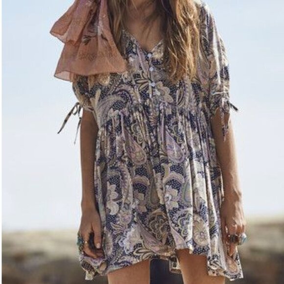 Auguste The Label Roamer Play Dress in Pastel Paisley sz 8 - Picture 1 of 5